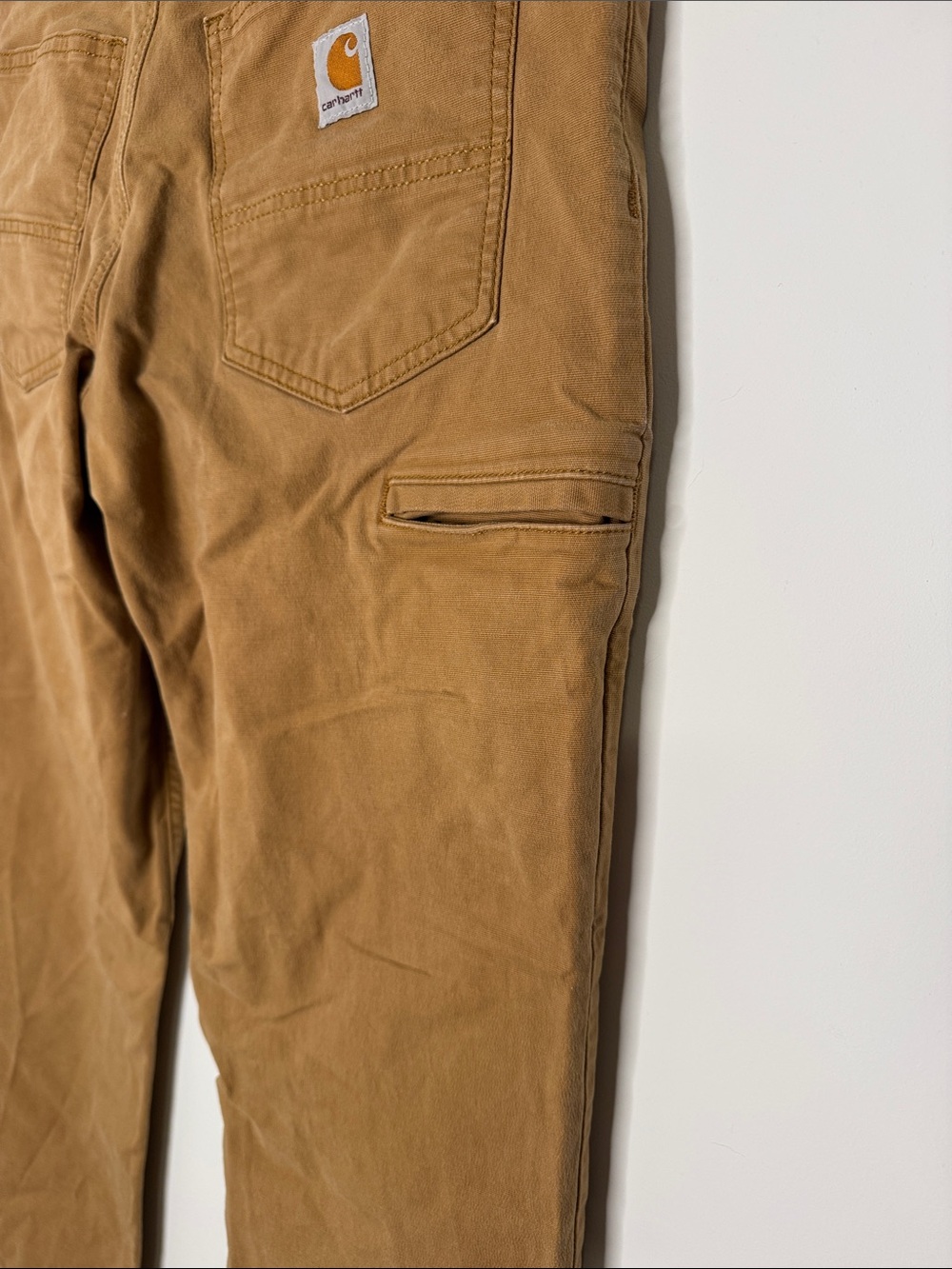 Carhartt Tan Hickory Relaxed Fit Slim Work Pants - Picture 8 of 12